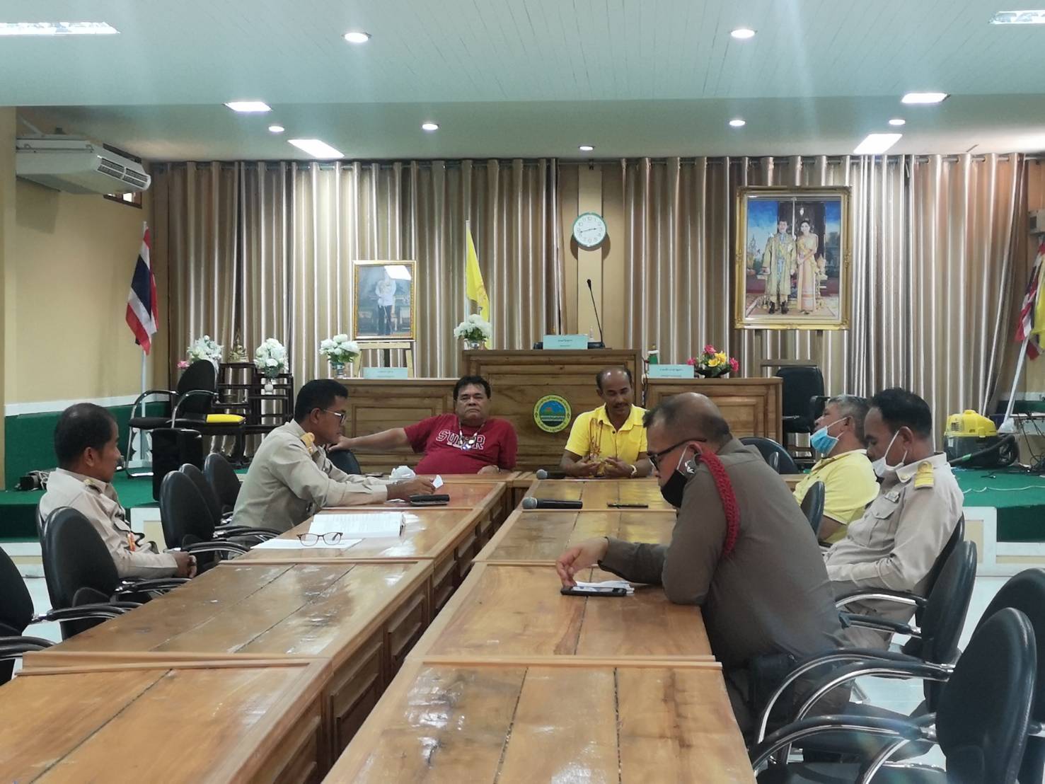 ประชุมการจัดตั้งจุดตรวจ ควบคุม คัดกรอง <br>การแพร่ระบาดโรคติดต่อเชื้อไวรัสโคโรนา 2019